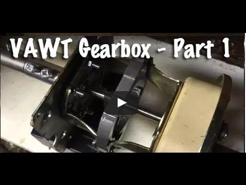 Vertical Axis Wind Turbine Project - Treadmill Motor & Gearbox - Part 1 смотреть онлайн
