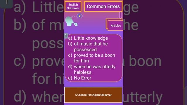 #Common Errors #Articles #English_Grammar смотреть онлайн
