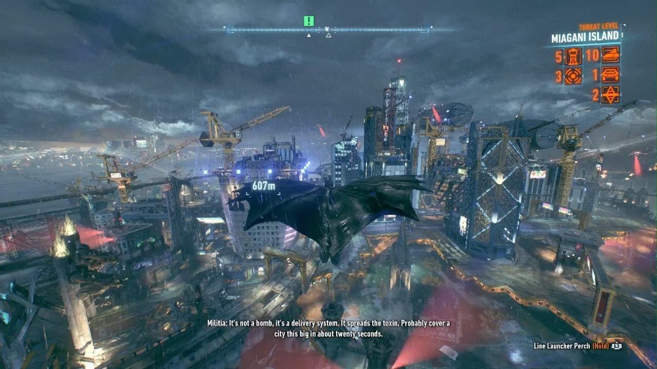 BATMAN: ARKHAM KNIGHT Taking out the missle launcher to track down the cloudburst tank part 12 смотреть онлайн