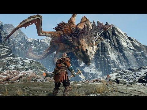 God of War (PS4) - Boss: Dragon Hraezlyr (Hard Mode) / Meeting Mimir смотреть онлайн