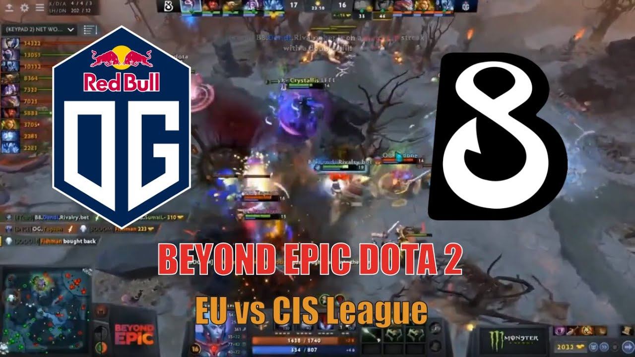 BEYOND EPIC DOTA 2 OG vs B8 WHAT A GAME EU vs CIS League смотреть онлайн