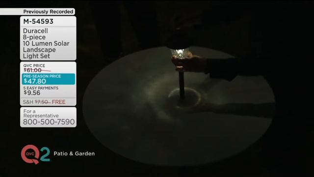Duracell 8-Piece 10 Lumen Solar Landscape Light Set on QVC смотреть онлайн