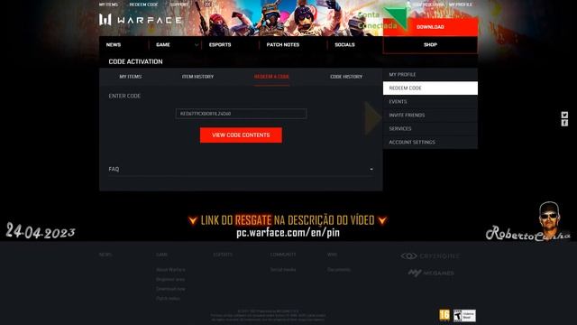 Warface - Redeem Code KED67T9CXBO81ILZ4D60 (Ganhei SIG MPX Copperhead) 1 Dia