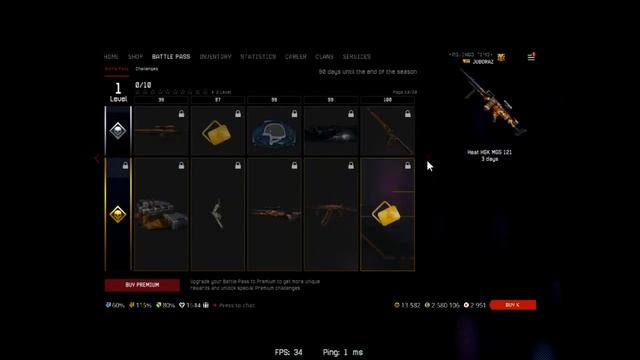 Warface Season 2 Battle Pass