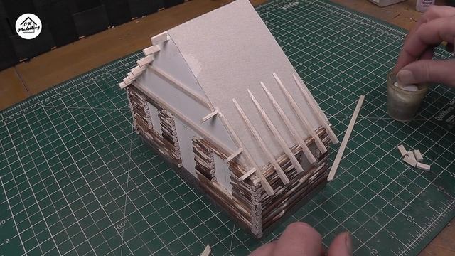 Scratch building a 1/35 scale Russian style Log House - 1/35 WW2 Diorama смотреть онлайн