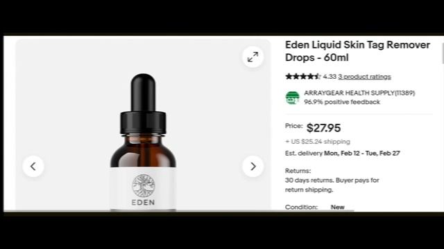 Eden Skin Tag Remover Reviews (Jan 2024) Is Eden Skin Tag Remover Scam or Legit? {With 100% Proof} смотреть онлайн