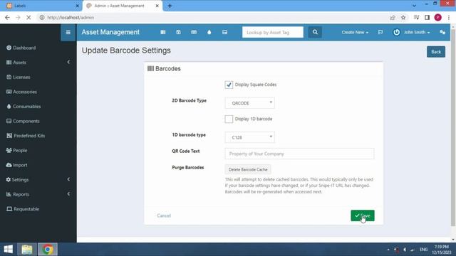 06- SNIPE-IT v6.2.3 Generate QR Code & Barcode in Asset management system смотреть онлайн