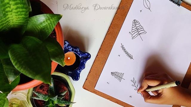 how to draw doodle leaves смотреть онлайн
