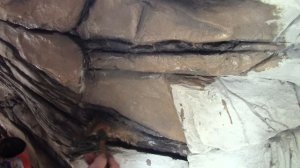 Артбетон Покраска Декоративного камня Скала Cement texture painting diy