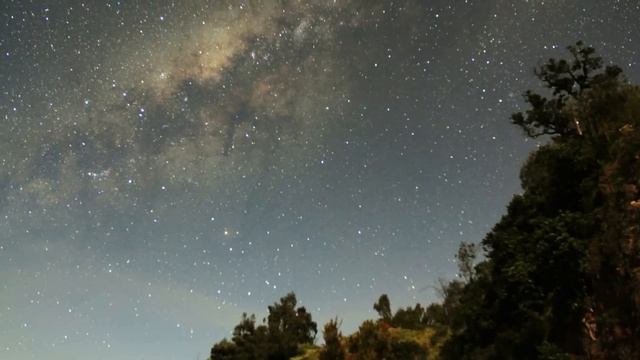 Night Sky at Mount Bromo, Indonesia смотреть онлайн