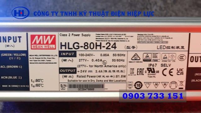 [Tổng Kho Meanwell] HLG-80H-24, HLG-150H-24B, HLG-320H-24, HLG-600H-24