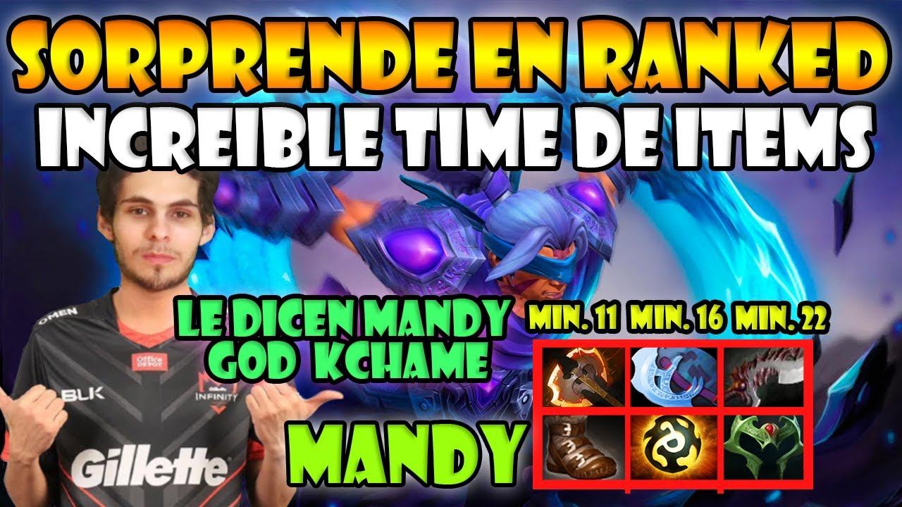 INCREIBLE TIME DE ITEMS MANDY, PAMPLONA EN RANKED DOTA 2 PRO смотреть онлайн