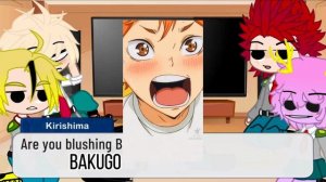 Bakusquad react to Deku as Hinata shoyo (Haikyuu) {Requested}