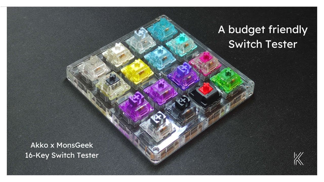 MonsGeek x Akko 16-Key Switch Tester Short Review смотреть онлайн