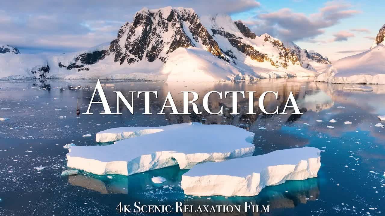 Antarctica 4K - Scenic Relaxation Film With Inspiring Music смотреть онлайн