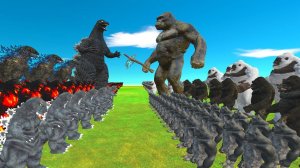 Evolution Of Godzilla vs Evolution Of King Kong - Animal Revolt Battle Simulator