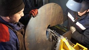 Гибка витка большого диаметра на станке DINTEK 50