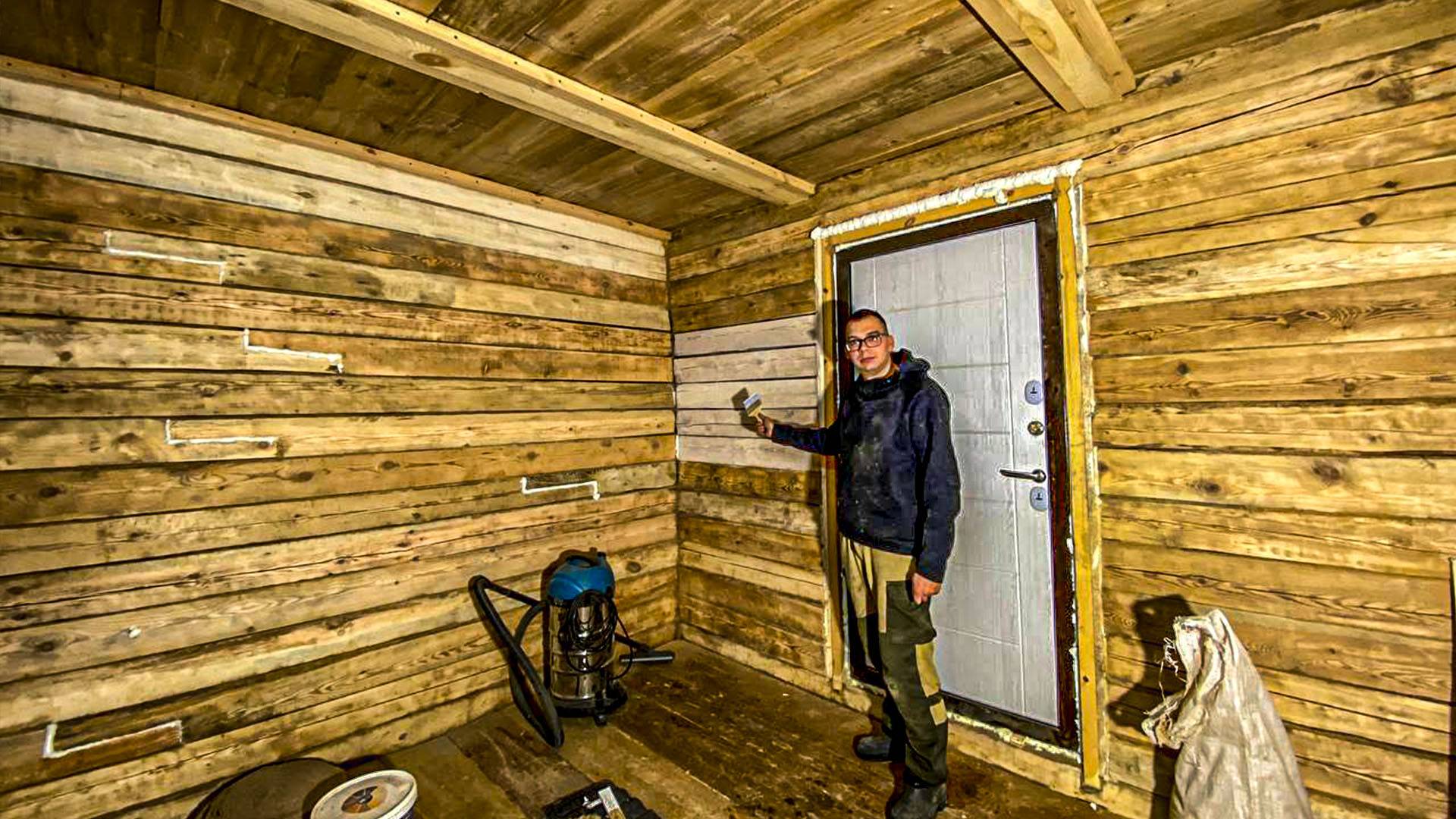 Эксперимент с цветом стен и сохранением тепла в мастерской. Успели помахать пилами до морозов смотреть онлайн