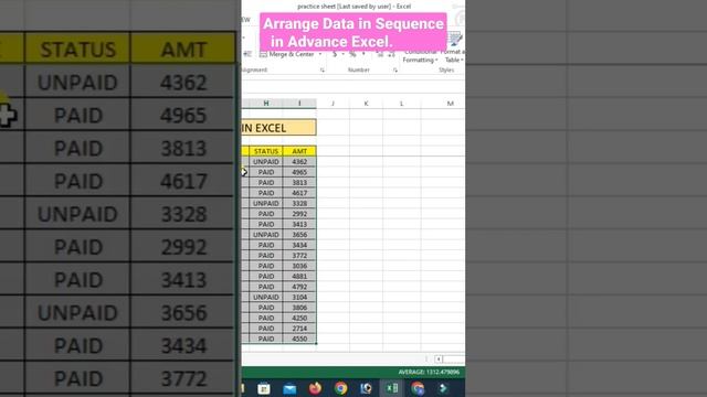 data arrange in Sequence in Advance Excel #excel #tipsexcel #tips #msexcel#data @letsstudyexam16 смотреть онлайн