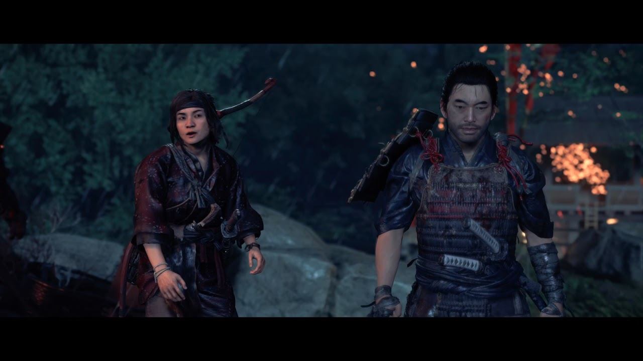 Ghost of Tsushima первый бой смотреть онлайн