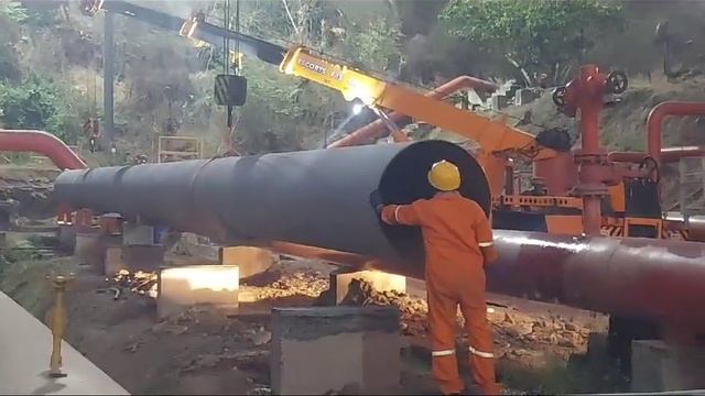 36" LP Header Pipe line installation at ONGC Uran site location...!!! PART-2 смотреть онлайн