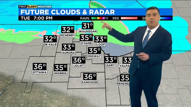 Chicago First Alert Weather: Cooler Tuesday, heavy rain, possible icing Wednesday смотреть онлайн