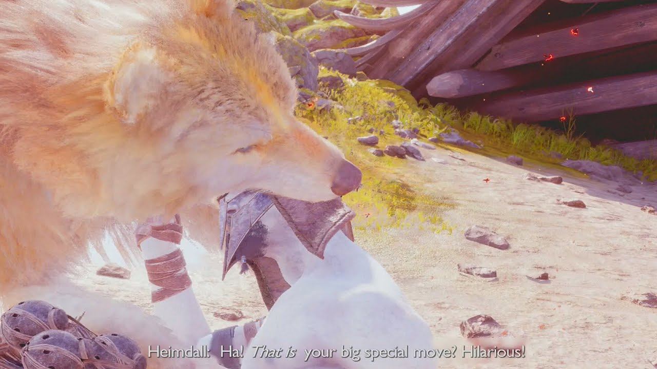 Heimdall's Reaction On Atreus Turning Into A Wolf - God Of War: Ragnarök смотреть онлайн