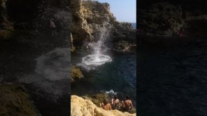 Прыжок с 30 метров в воду