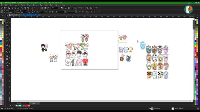 K-pop Muslims' Cartoon Sticker Collection | Bt21 Boba Format Cdr X5 смотреть онлайн