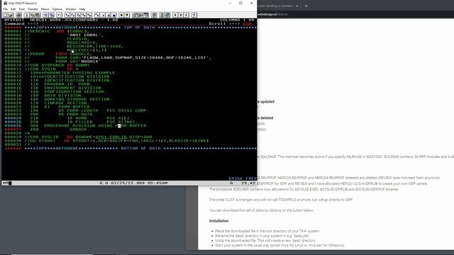 Passing parameters to an MVS Cobol program - M210 смотреть онлайн