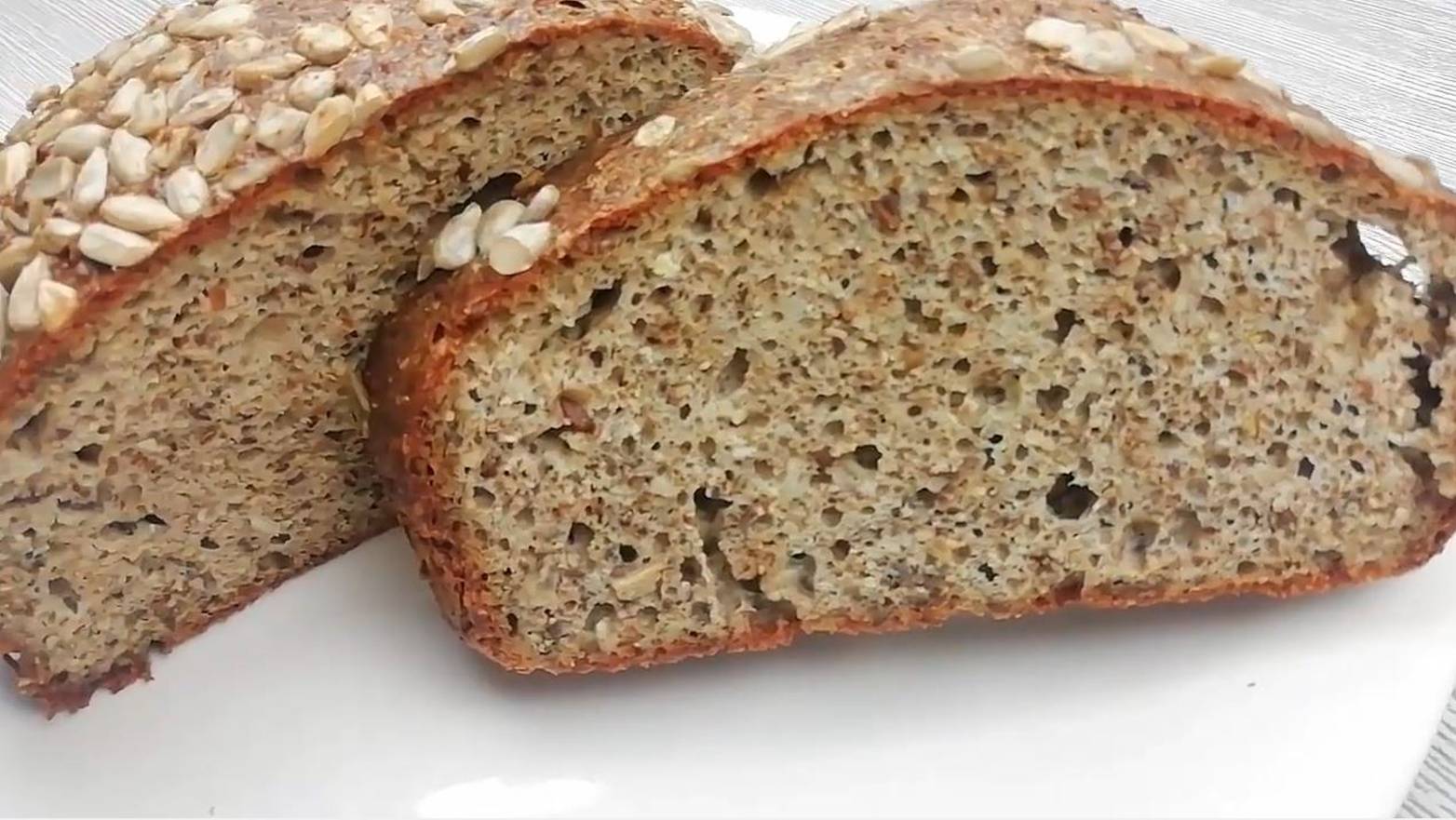 Полезный ХЛЕБ Без муки, без дрожжей, без сахара,без молока/ПАЛЕО хлеб/Рецепты ДИАБЕТИКАМ/Хлеб ПП/ смотреть онлайн