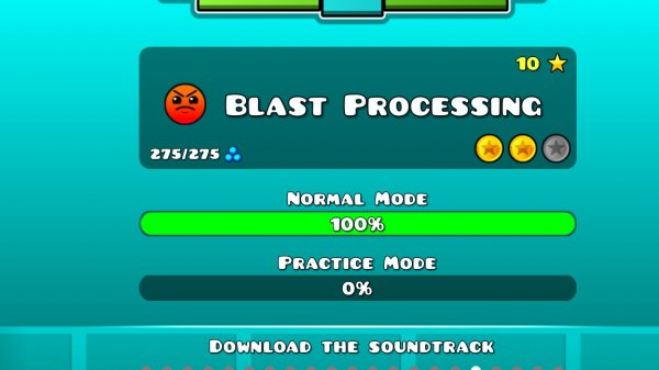 geometry dash blast processing (17 уровень)