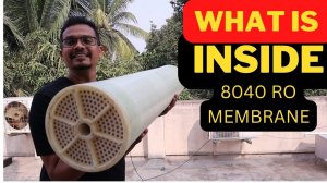 what is inside 8040 RO membrane opening Axeon XLP 8040