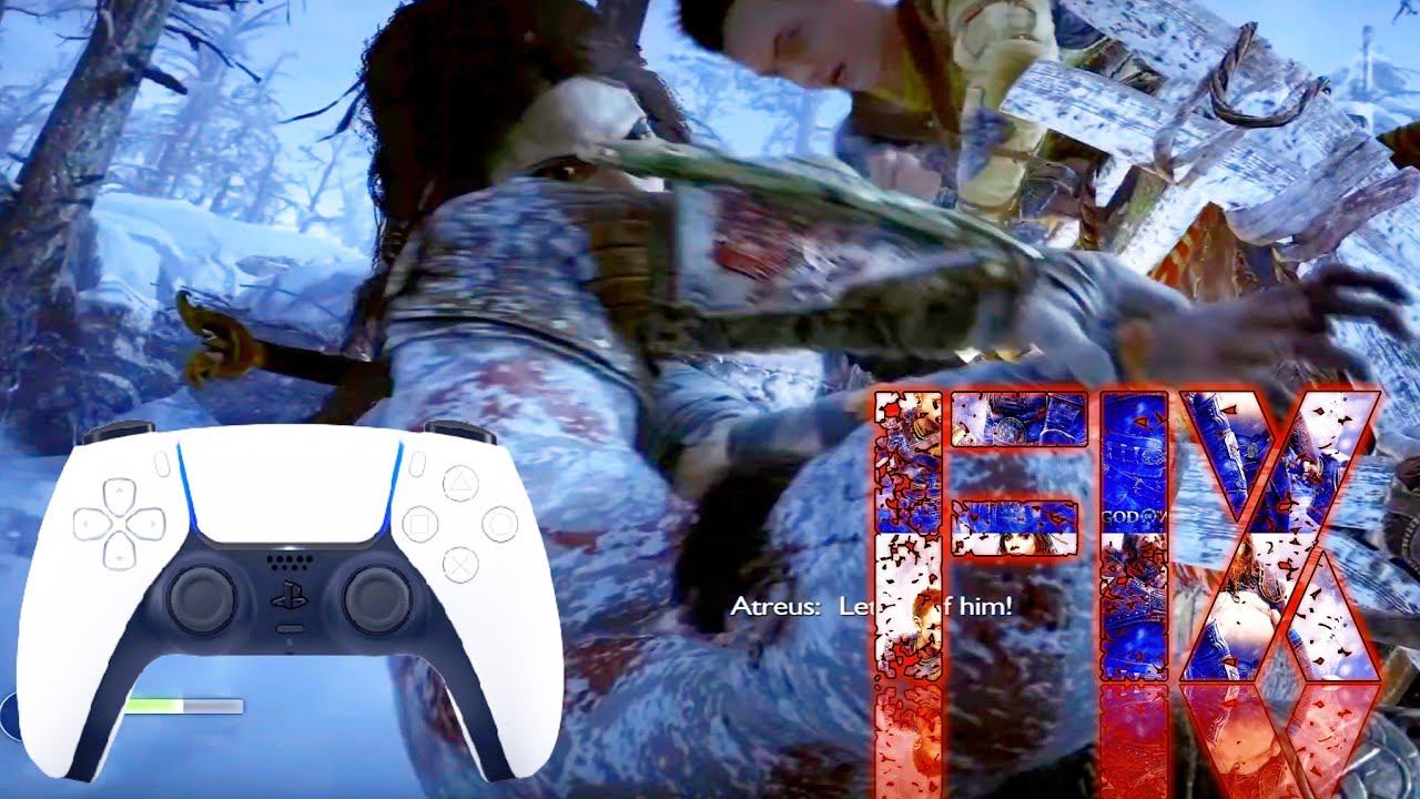GOD OF WAR Ragnarok first kratos head sliding interaction PS5 control fix смотреть онлайн