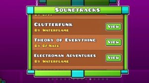 как слушать музыку из Geometry Dash не проходя уровень