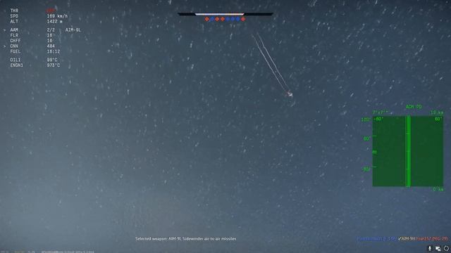 War Thunder: Falcon ADF vs Fulcrum and Flogger-ML смотреть онлайн
