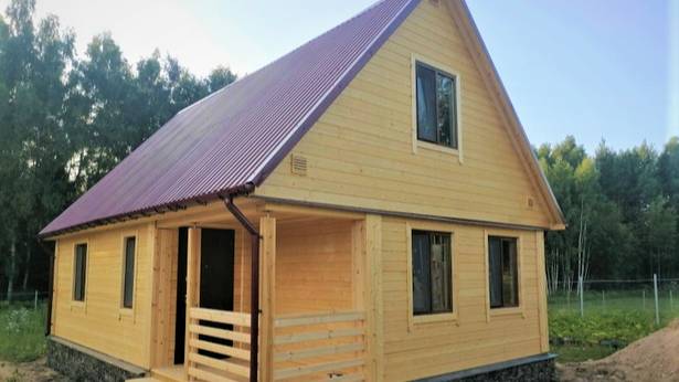 Горе тому, кто живёт непорядком в дому! Просторный дом 6х9 из бруса по проекту Д-35, Рузский район смотреть онлайн