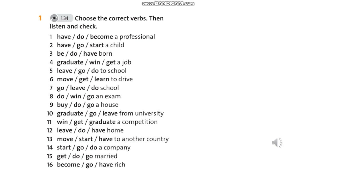 English Plus 7 Exercise 1 p.40 смотреть онлайн