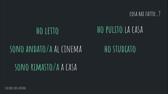 Что ты делал...? Italiano con Caterina #40 смотреть онлайн