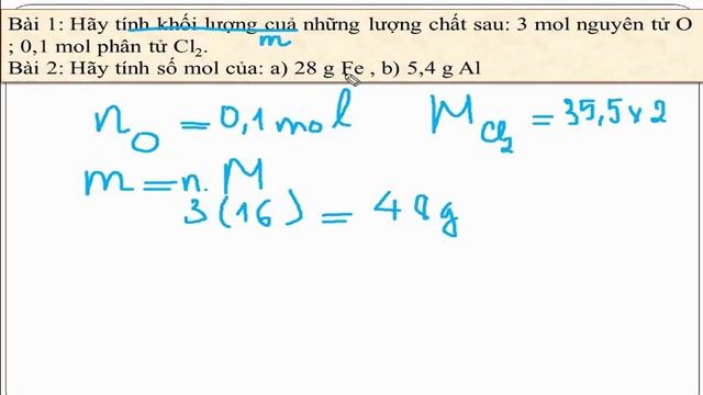 Video 4 Lý thuyết | Tính số Mol|Tính thể tích lượng khí ở đktc смотреть онлайн