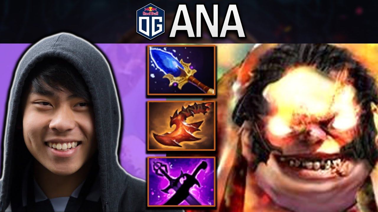 OG.ANA PUDGE WITH OVERWHELMING BLINK AND 23 KILLS - DOTA 2 7.30 GAMEPLAY смотреть онлайн