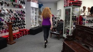 Review Try Out Pleaser ADORE-768 Black Lace Satin 7 Inch High Heel Shoes Unboxing with Nataleigh