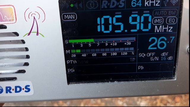 [FmDx - Tropo] Radio Dos 84 on 105.9 (9.7.2023): huge tropo above the Thyrrenian Sea. смотреть онлайн