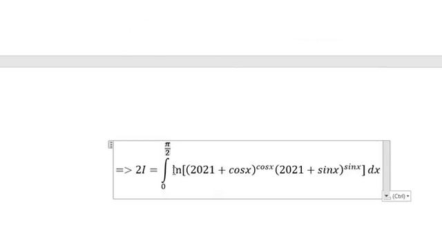 Calculus Help: Integral ln[(2021+cosx)^(1+cosx)/(2021+sinx)] dx and find a^b - High School Math смотреть онлайн