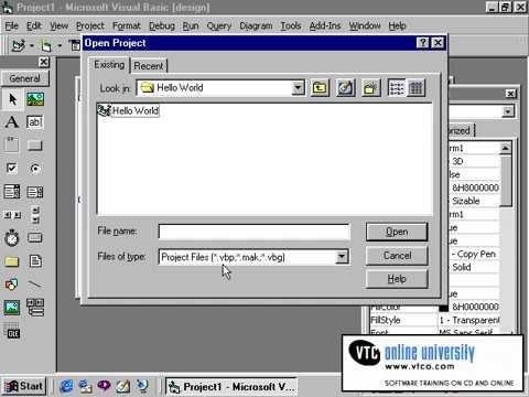 Learn Visual Basic 6 Part7: Saving and Running the Project смотреть онлайн