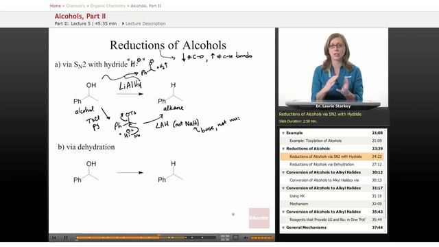 Reductions of Alcohols | Organic Chemistry смотреть онлайн