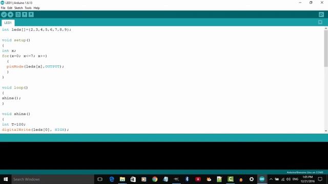8 LEDs - Arduino Uno in Hindi смотреть онлайн