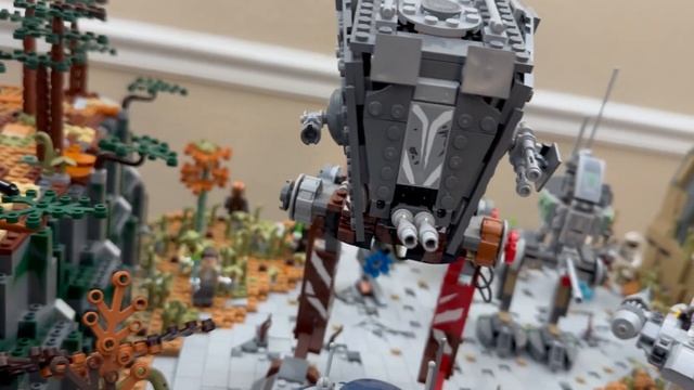 Lego Star Wars diorama Galactic Empire Base on Mandalore Lego Moc…week 9…It is Finished смотреть онлайн
