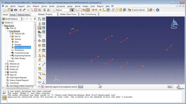 Static Analysis of a 3D I-Beam Frame (2 of 3) смотреть онлайн