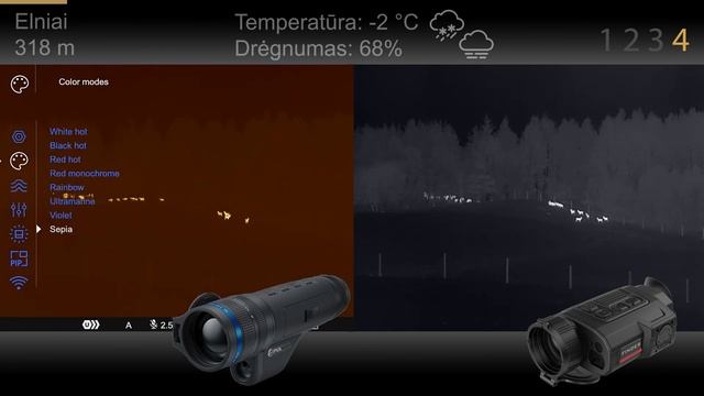Pulsar Telos LRF XP50 Vs InfiRay Finder FH35R V2 – Termovizinio Vaizdo Palyginimas